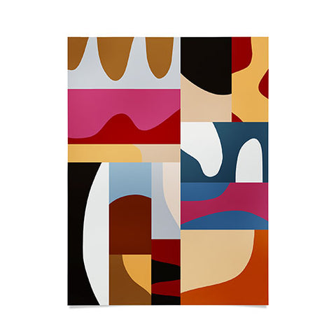 Marin Vaan Zaal Ypres Mosaic Modernist Pattern Poster