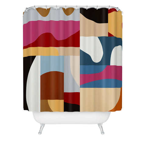 Marin Vaan Zaal Ypres Mosaic Modernist Pattern Shower Curtain
