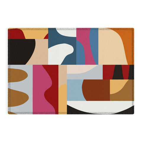 Marin Vaan Zaal Ypres Mosaic Modernist Pattern Outdoor Rug