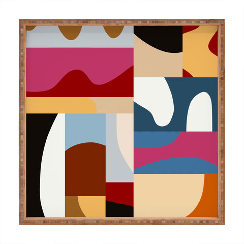 Marin Vaan Zaal Ypres Mosaic Modernist Pattern Square Tray