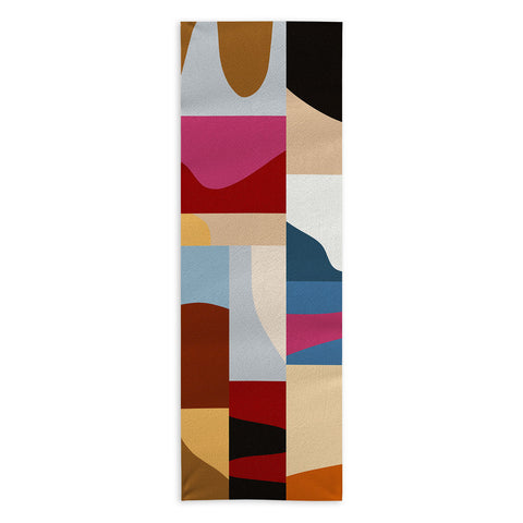 Marin Vaan Zaal Ypres Mosaic Modernist Pattern Yoga Towel
