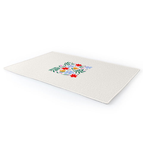 Maritza Lisa Abstract Florals Area Rug