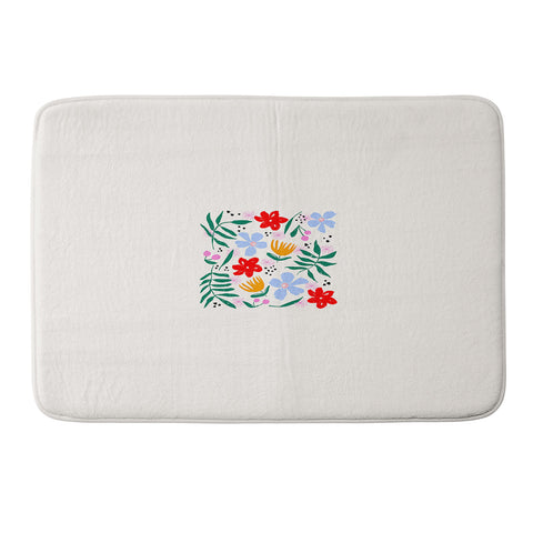 Maritza Lisa Abstract Florals Memory Foam Bath Mat