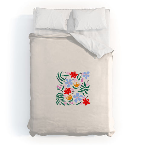 Maritza Lisa Abstract Florals Duvet Cover