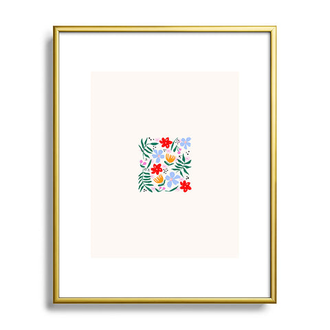 Maritza Lisa Abstract Florals Metal Framed Art Print