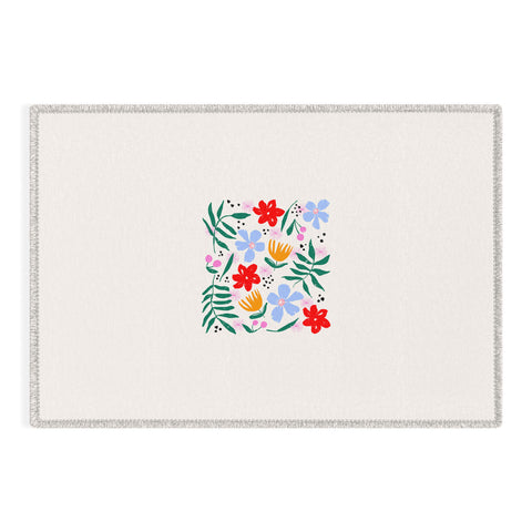 Maritza Lisa Abstract Florals Outdoor Rug