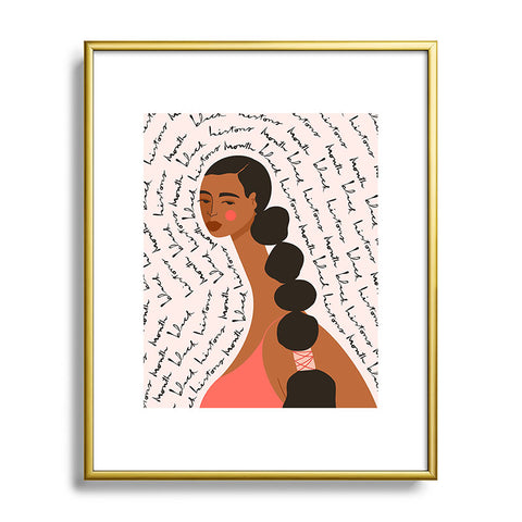 Maritza Lisa Black History Month Metal Framed Art Print