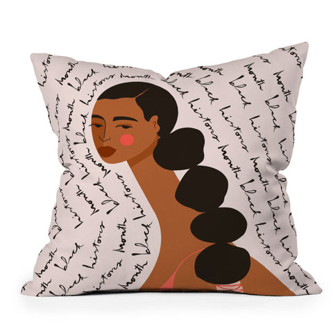 Maritza Lisa Black History Month Throw Pillow