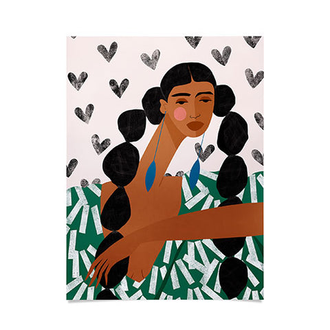 Maritza Lisa Boho Valentine Braids Poster