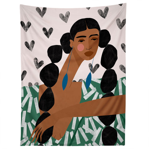 Maritza Lisa Boho Valentine Braids Tapestry