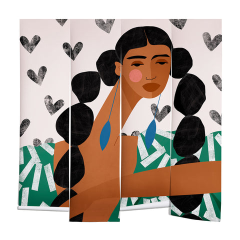 Maritza Lisa Boho Valentine Braids Wall Mural