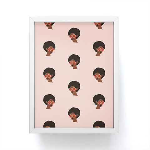 Maritza Lisa Groovy Girl Pattern Framed Mini Art Print