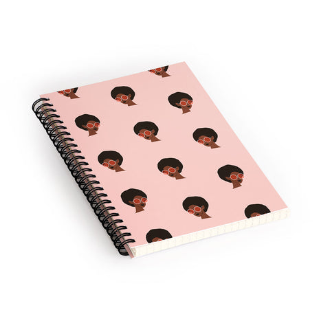 Maritza Lisa Groovy Girl Pattern Spiral Notebook