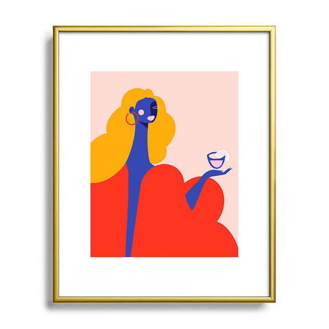Maritza Lisa Happy Hour II Metal Framed Art Print