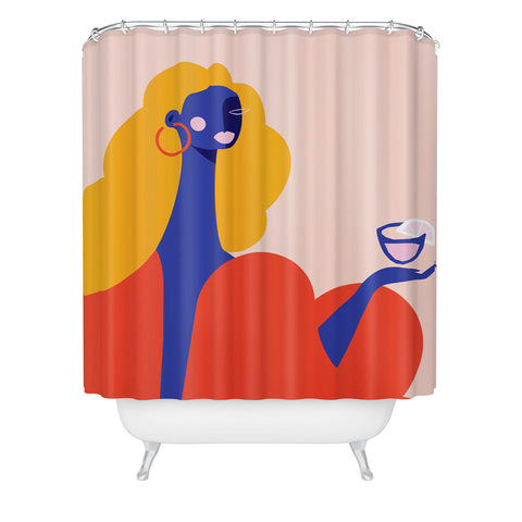 Maritza Lisa Happy Hour II Shower Curtain