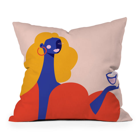 Maritza Lisa Happy Hour II Throw Pillow