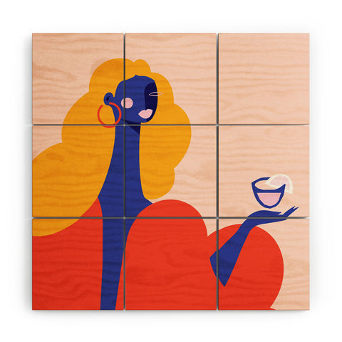 Maritza Lisa Happy Hour II Wood Wall Mural