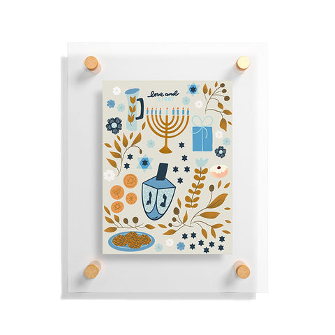 Marni Hanukkah Nights Floating Acrylic Print