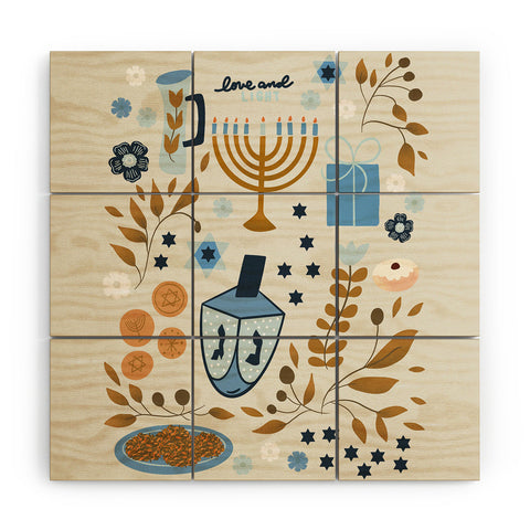 Marni Hanukkah Nights Wood Wall Mural