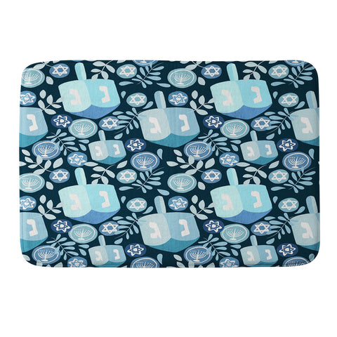 Marni Night Dreidel Memory Foam Bath Mat