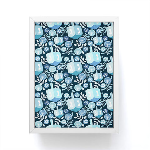 Marni Night Dreidel Framed Mini Art Print