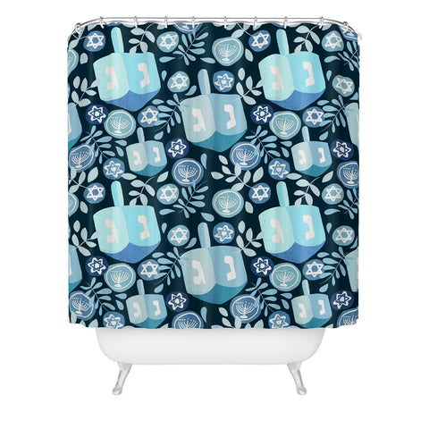 Marni Night Dreidel Shower Curtain