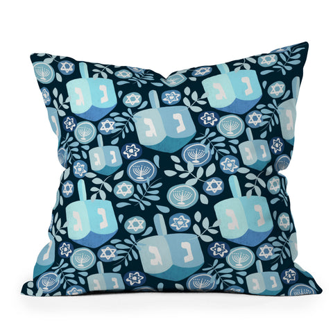 Marni Night Dreidel Throw Pillow