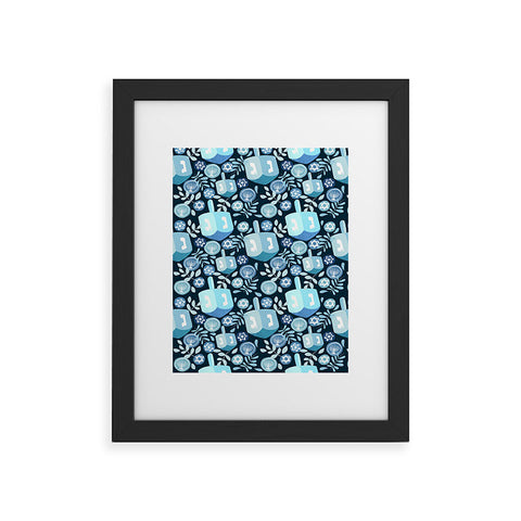 Marni Night Dreidel Framed Art Print