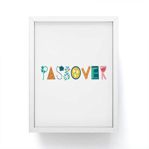 Marni Passover Letters Framed Mini Art Print