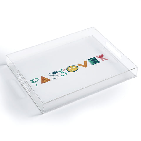 Marni Passover Letters Acrylic Tray