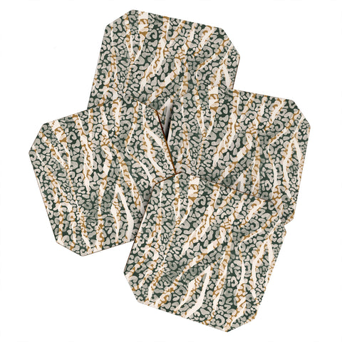 Marta Barragan Camarasa 0012 Wild animal skin Coaster Set