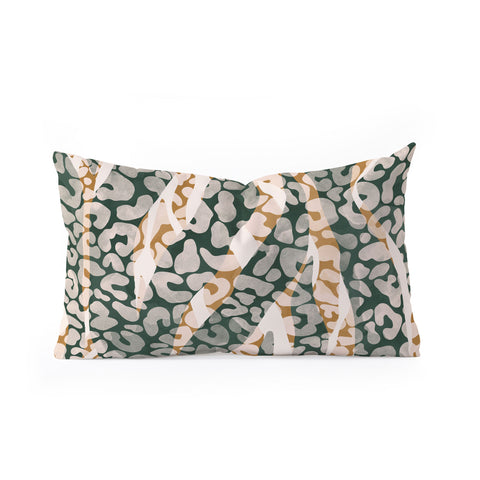 Marta Barragan Camarasa 0012 Wild animal skin Oblong Throw Pillow