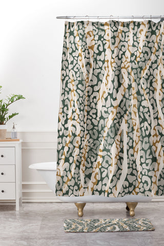 Marta Barragan Camarasa 0012 Wild animal skin Shower Curtain And Mat