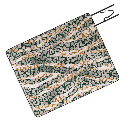 Marta Barragan Camarasa 0012 Wild animal skin Picnic Blanket