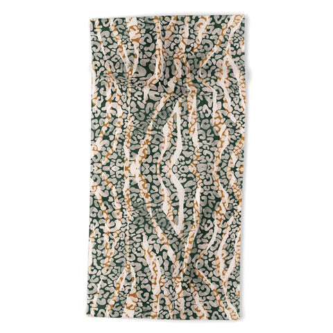 Marta Barragan Camarasa 0012 Wild animal skin Beach Towel