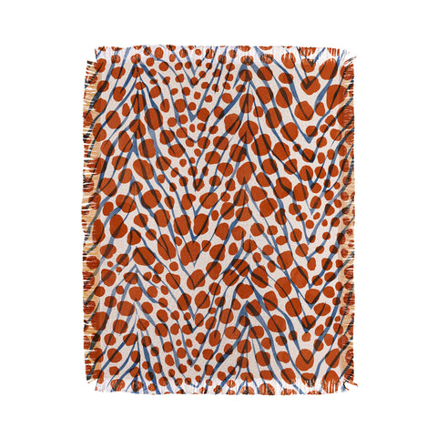Marta Barragan Camarasa 0022 Wild animal skin Throw Blanket