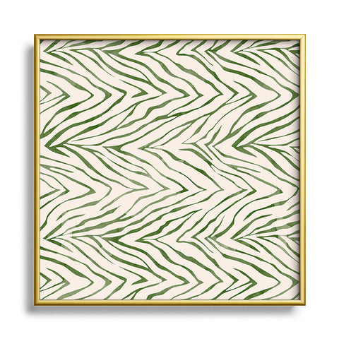 Marta Barragan Camarasa 0033 Wild animal skin Square Metal Framed Art Print