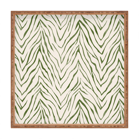 Marta Barragan Camarasa 0033 Wild animal skin Square Tray