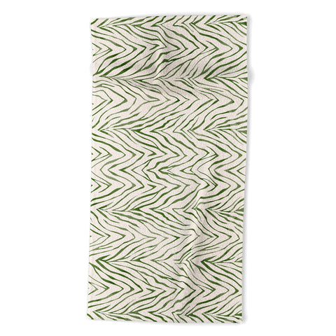 Marta Barragan Camarasa 0033 Wild animal skin Beach Towel