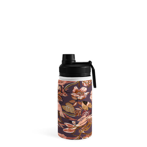 Marta Barragan Camarasa 2Pink tropical birds landscape Water Bottle