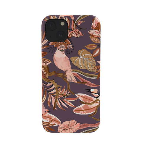 Marta Barragan Camarasa 2Pink tropical birds landscape Phone Case