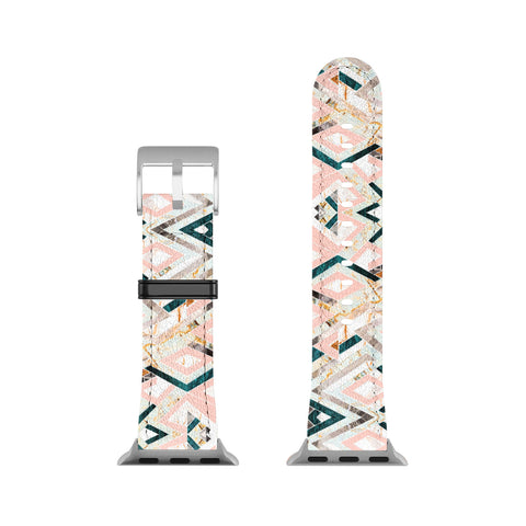 Marta Barragan Camarasa 3dimensional marbled geometry pattern Apple Watch Band