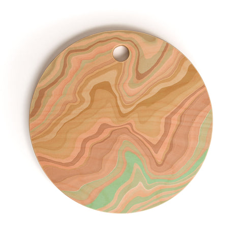 Marta Barragan Camarasa Abstract A sea of dunes I Cutting Board Round