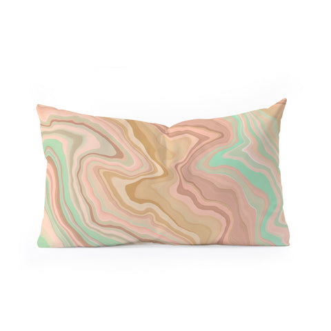 Marta Barragan Camarasa Abstract A sea of dunes I Oblong Throw Pillow
