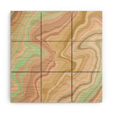 Marta Barragan Camarasa Abstract A sea of dunes I Wood Wall Mural