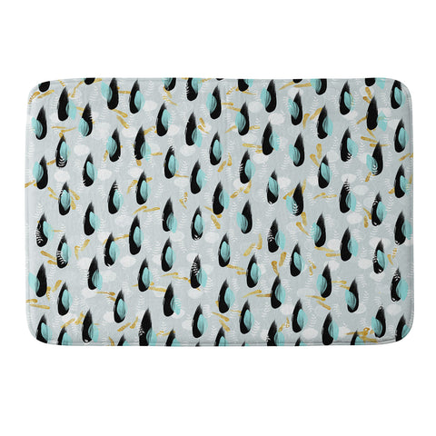 Marta Barragan Camarasa abstract and nature Memory Foam Bath Mat