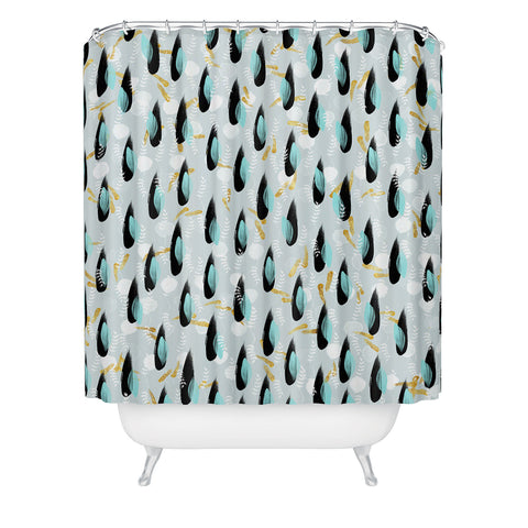 Marta Barragan Camarasa abstract and nature Shower Curtain