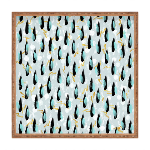 Marta Barragan Camarasa abstract and nature Square Tray