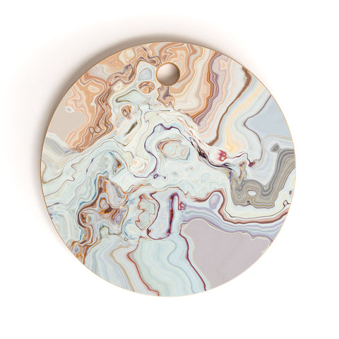 Marta Barragan Camarasa Abstract art 008 Cutting Board Round