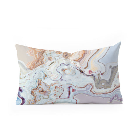 Marta Barragan Camarasa Abstract art 008 Oblong Throw Pillow